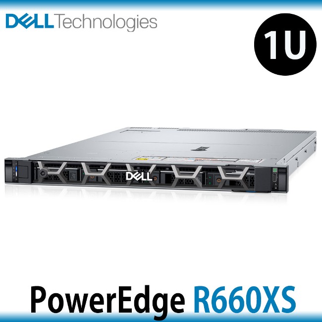 Dell PowerEdge R660XS 1U 서버 Xeon Gold 6534 3.9GHz 8C 기본사양
