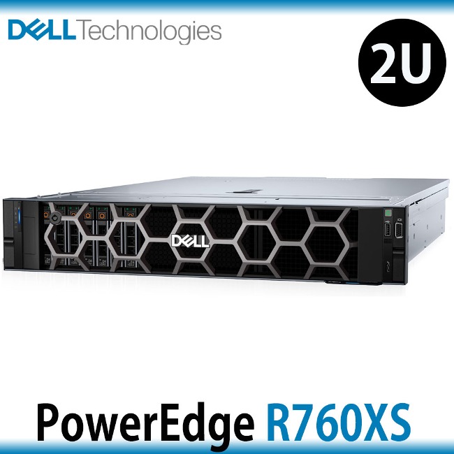 Dell PowerEdge R760XS 2U 서버 Xeon Gold 5418Y 2.0GHz 24C 기본사양