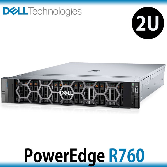 Dell PowerEdge R760 2U 서버 Xeon Silver 4510 2.4GHz 12C 기본사양
