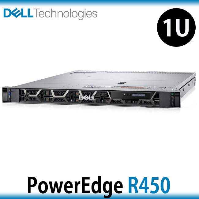 Dell PowerEdge R450 1U 서버 Xeon 4310 2.1GHz 16GB/2TB LFF 600W 이중화