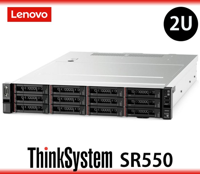 레노버 2U 서버 ThinkSystem SR550 Xeon Gold 5218 16C 2.3GHz 8GB LFF