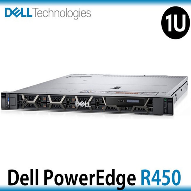 Dell PowerEdge 1U 서버 R450 Xeon Silver 4310 2.1GHz 16G/2TB